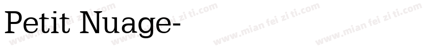 Petit Nuage字体转换